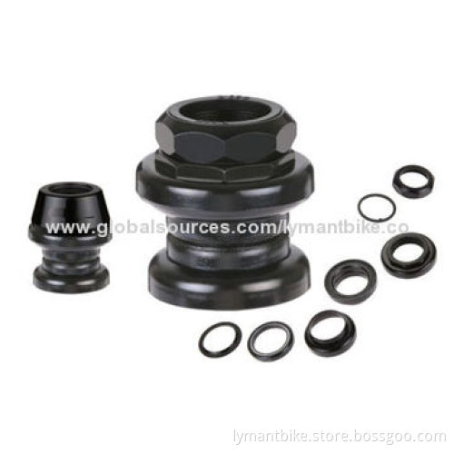 Bicycle headset, made of steel, sized BC1-1/8x26T, 25.4x34x30mm diameter, semi-cartridge bearing